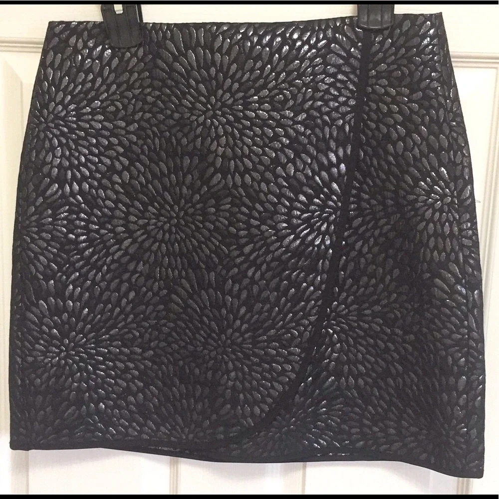 LOFT Shimmer Splash Wrap Skirt
